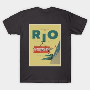 Rio Vintage Retro Poster art T-Shirt